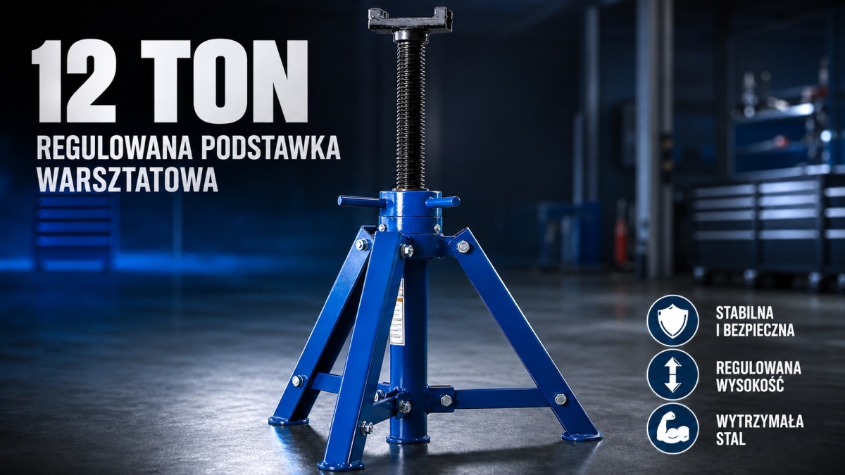 Podpěrná koza 12T 450-725 mm dílenský stojan pod auto M20012